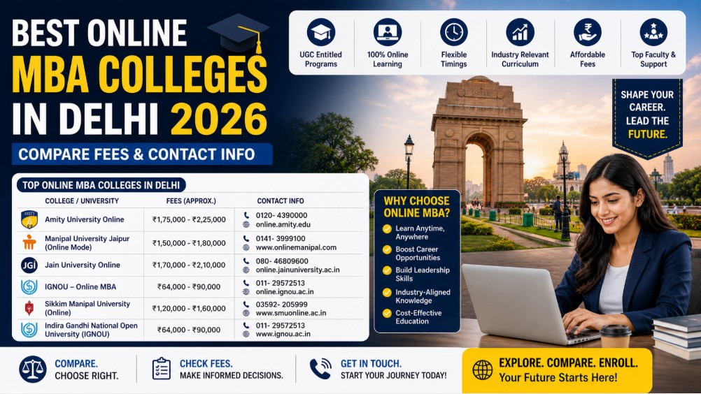 Best Online MBA Colleges in Delhi