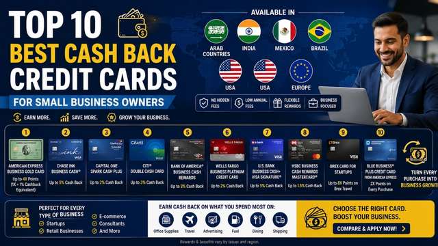 Top 10 Best Cash Back Credit Cards for Small Business Owners