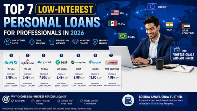 Top 7 Low-Interest Personal Loans for Professionals in 2026
